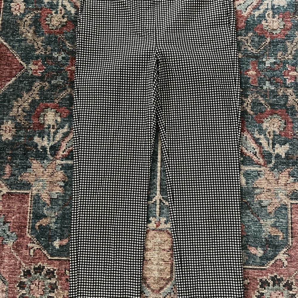 Nicole Miller Black and White Straight Leg Pants